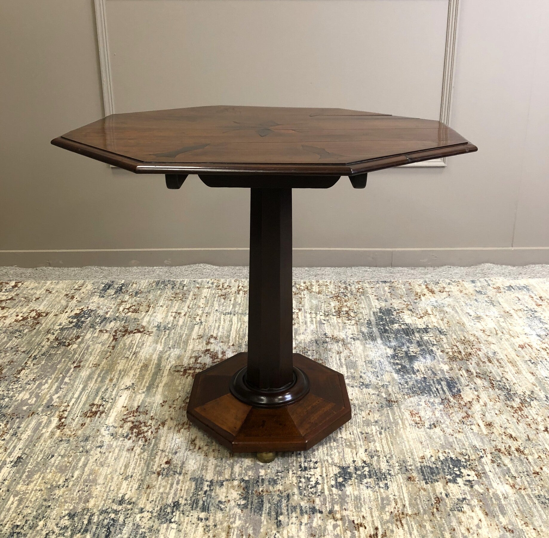 Victorian Mahogany and Parquetry Occasional Table,