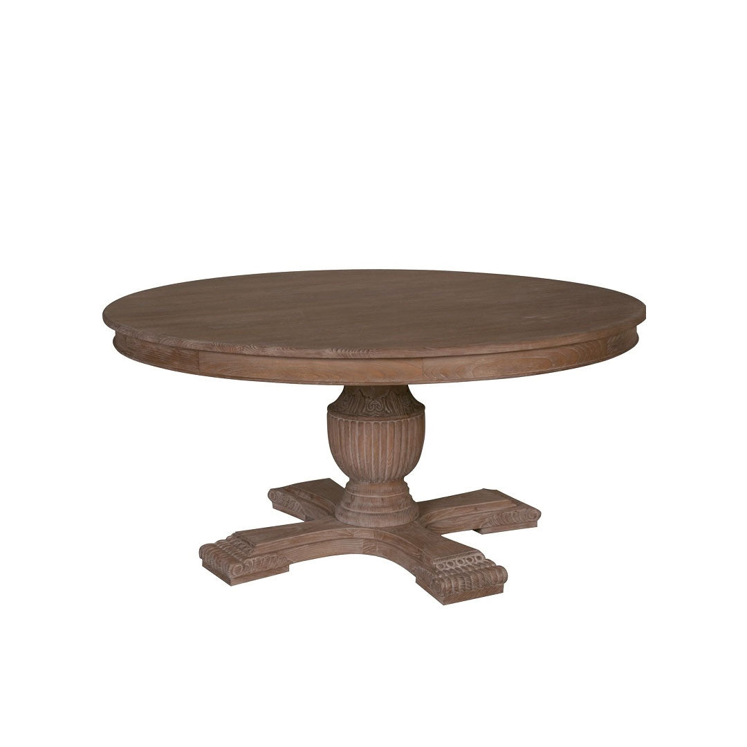 160cm Sara Round Dining Table – All Rustic Brown