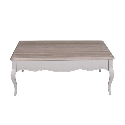 4ft Sara Square Coffee Table with Drawer – Hardwick/Rustic Brown