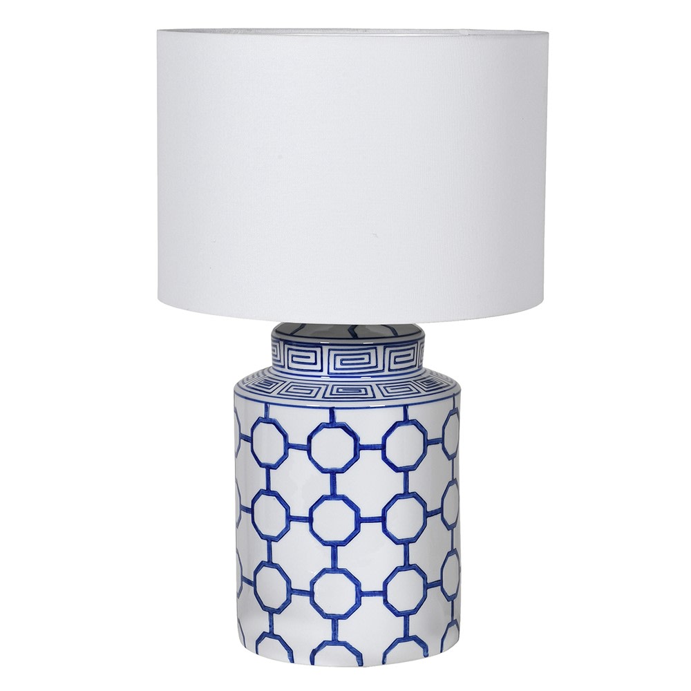 Modern Blue Tile Table Lamp