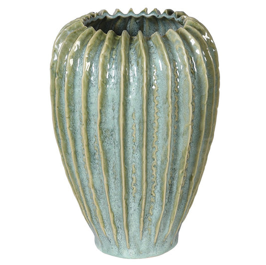 Moss Green Handcrafted Ceramic Vase
