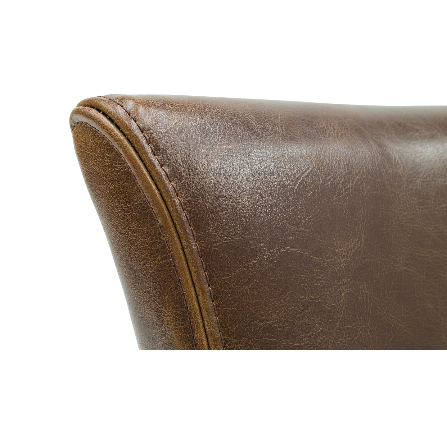 Drake Dining Chair Leather Tan Brown