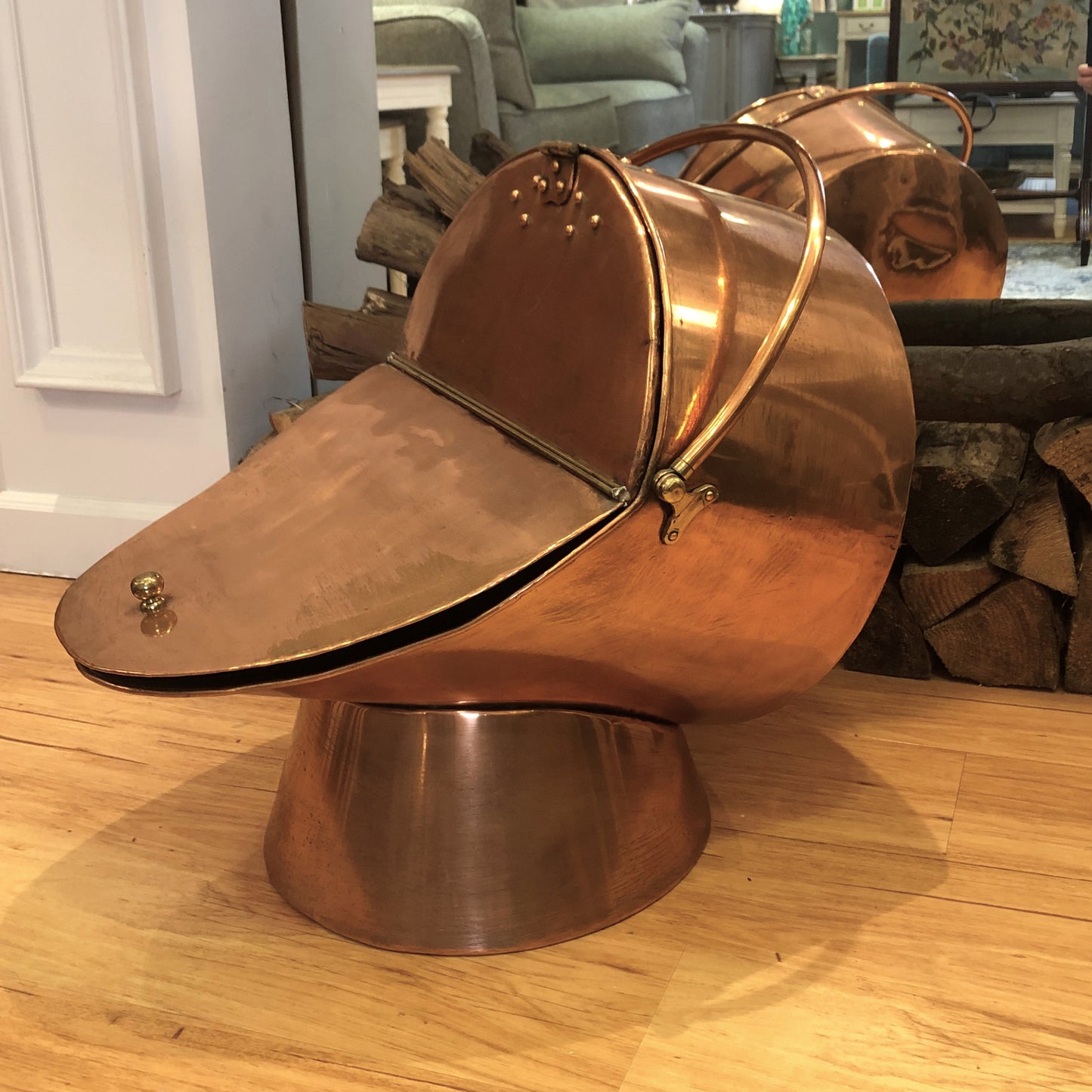 Extra Large Copper and Scuttle