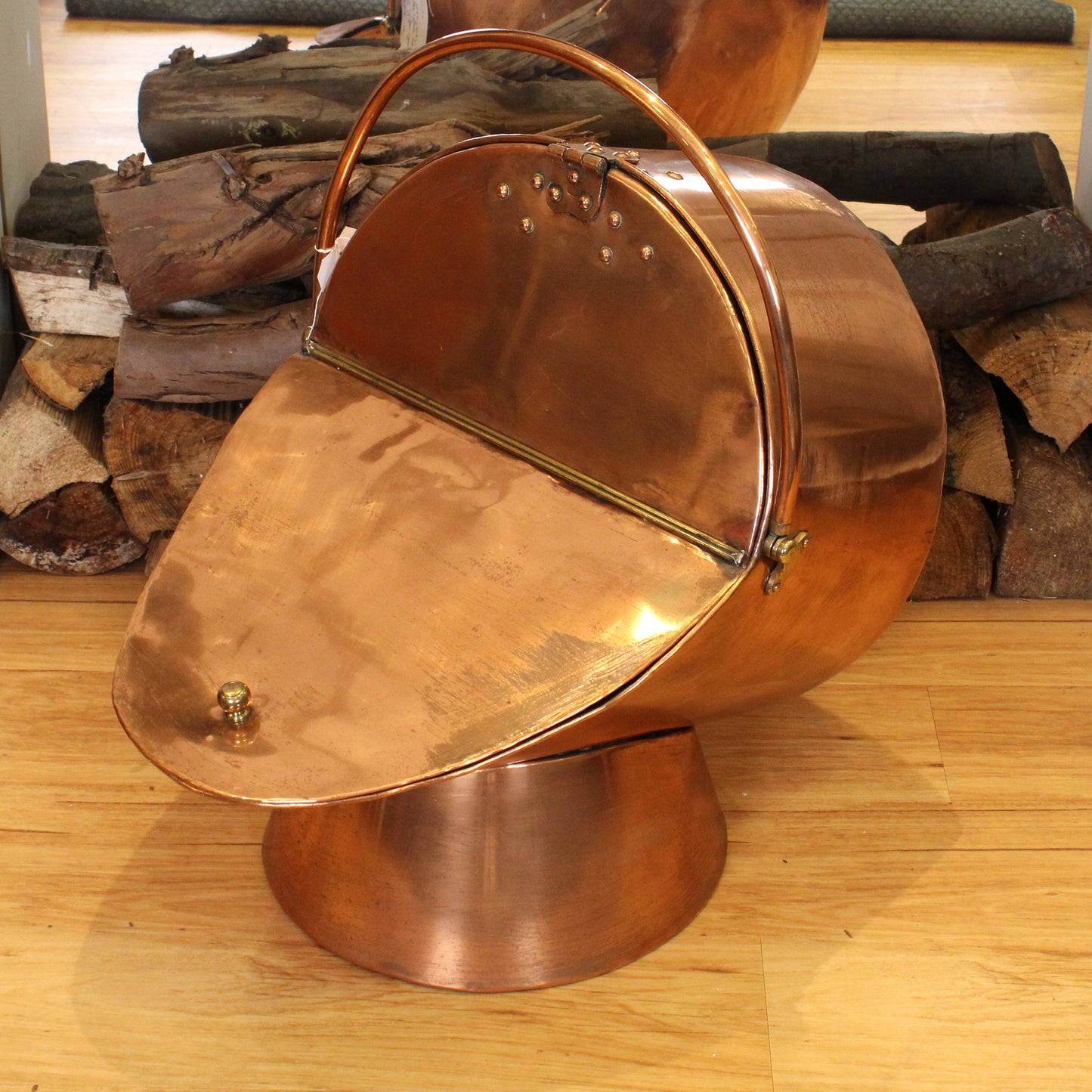 Extra Large Copper and Scuttle