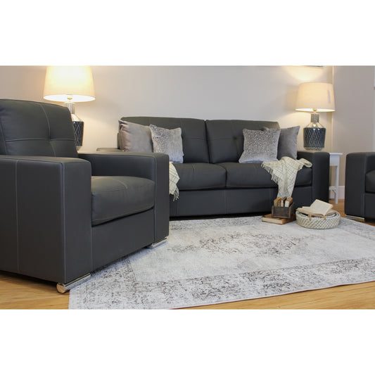 Gemona Grey Sofa Set - A 3 Seater and 2 Armchairs