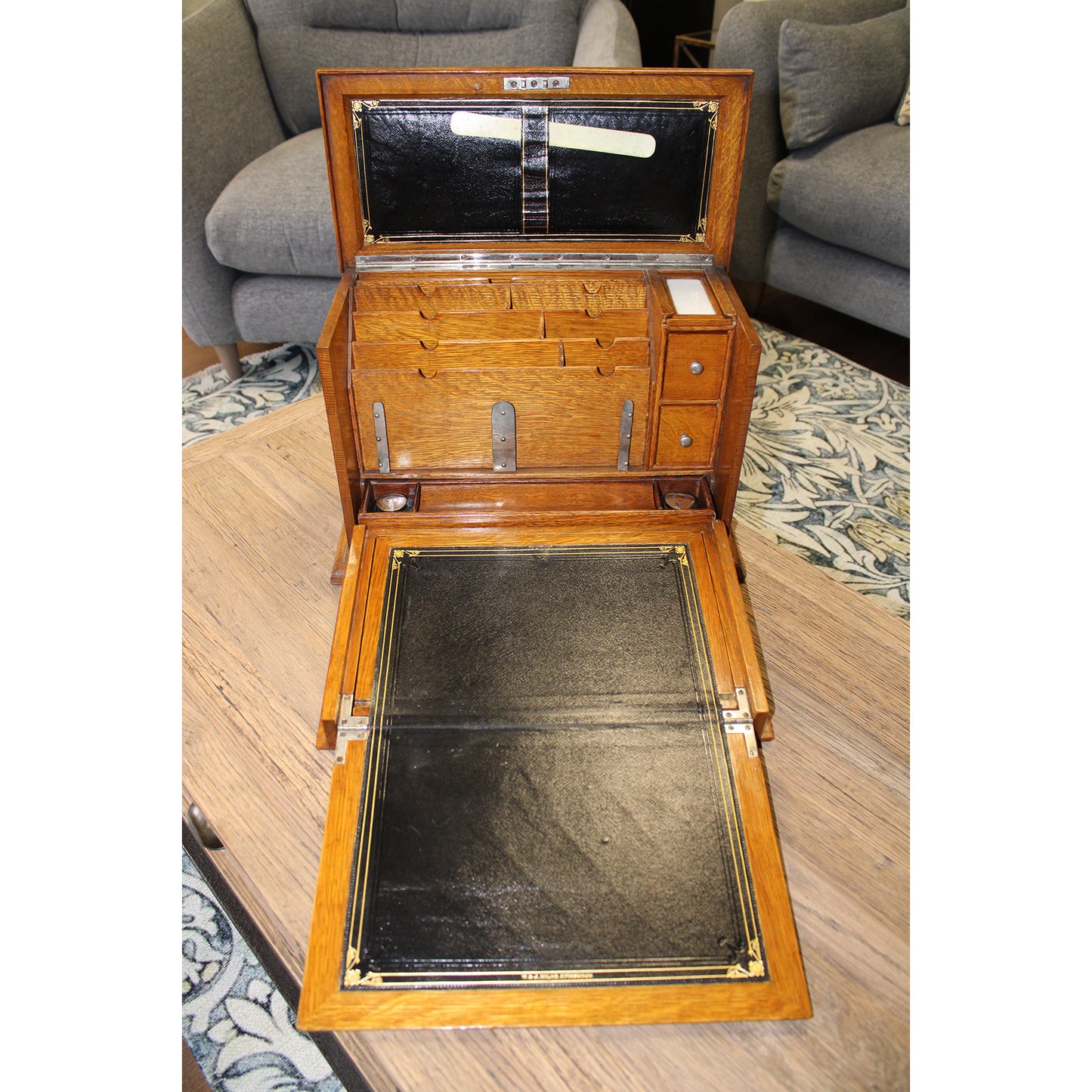 Vintage Oak Writing box