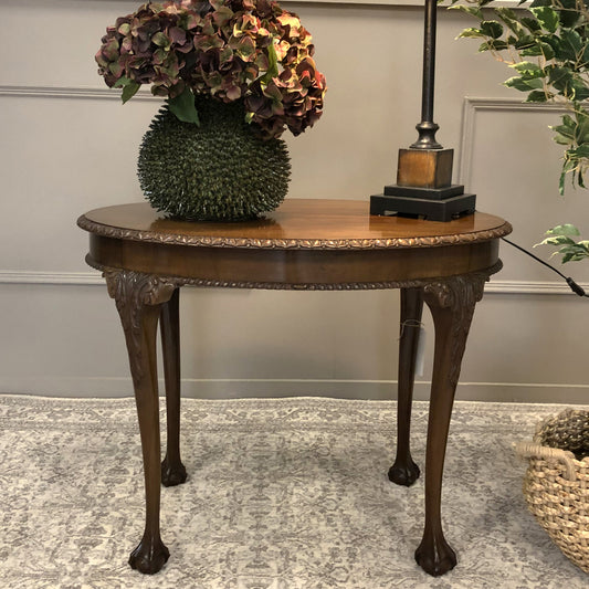 Oval Mahogany Occasional Table