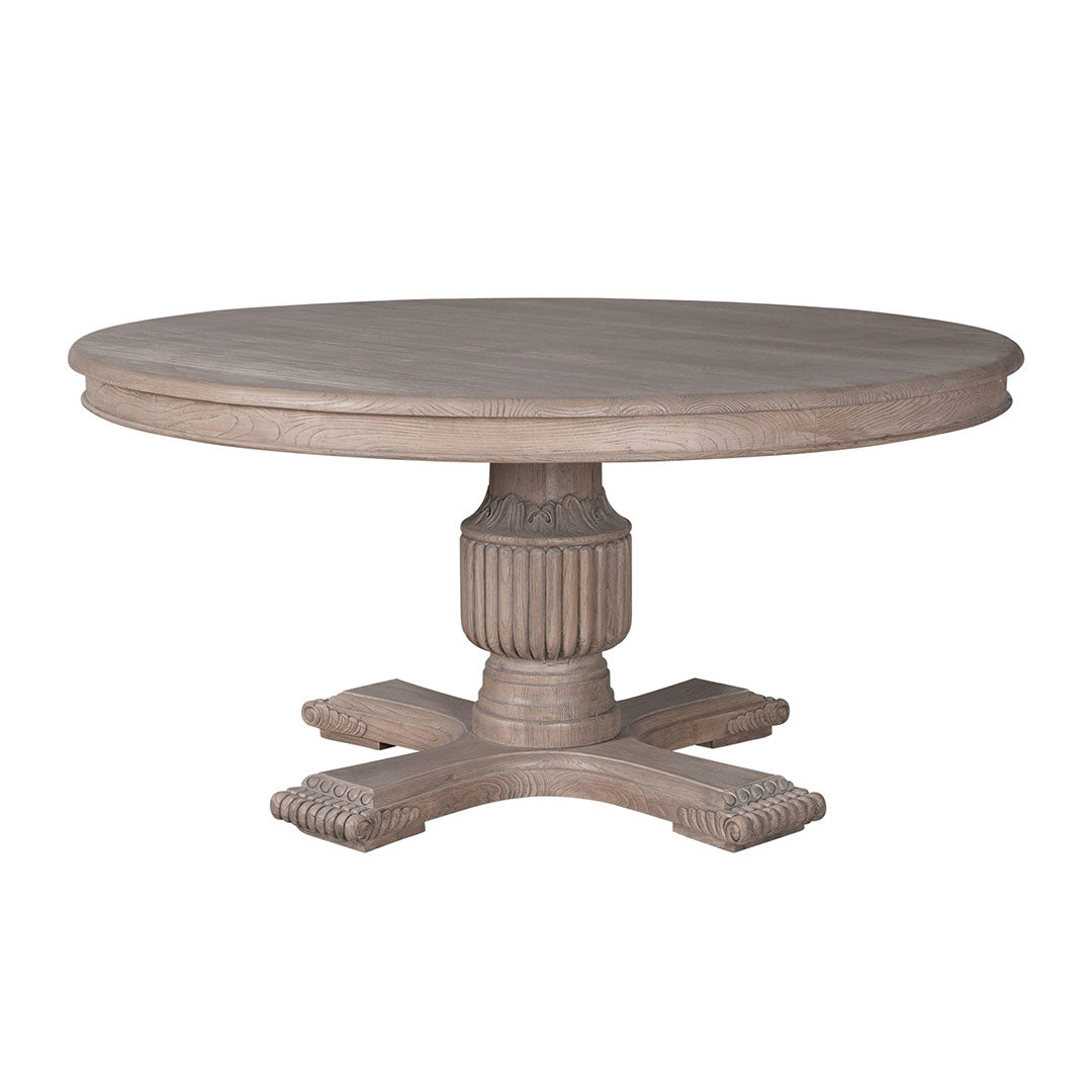 Sara Round Dining Table – All Rustic Brown 140cm