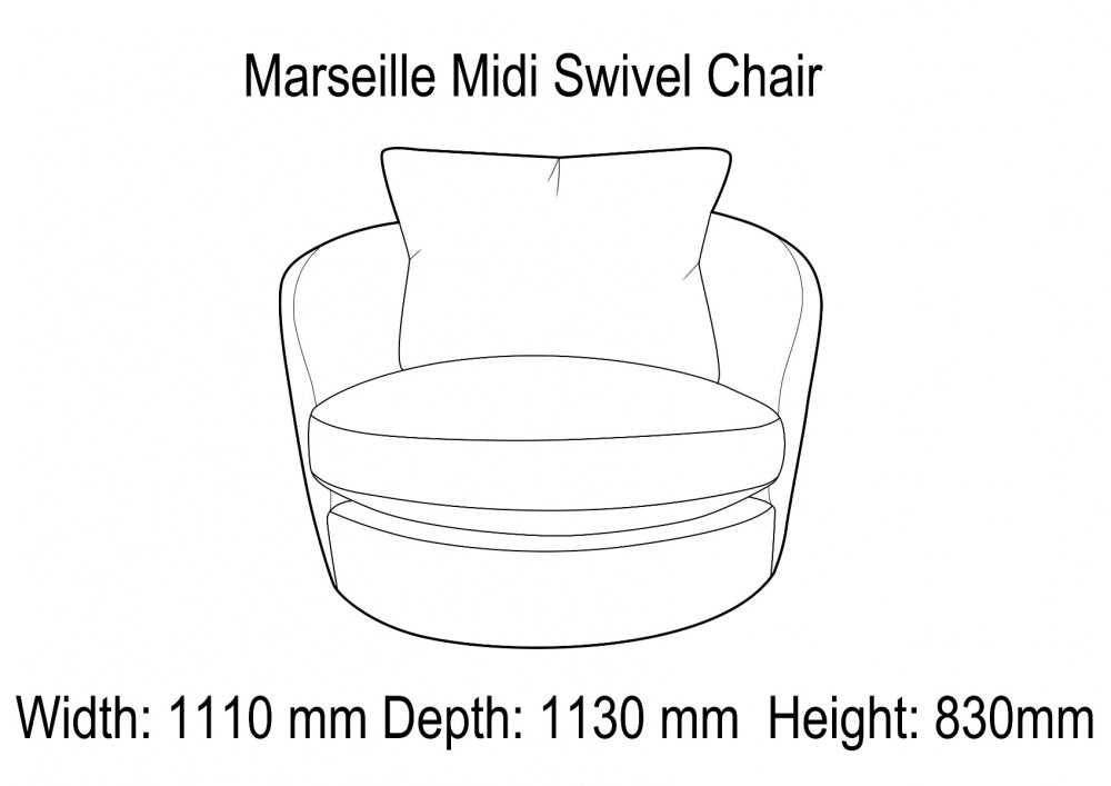 Marseille Midi Swivel Chair